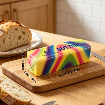 Lyreh Squeeze hračka na máslo (duhová)