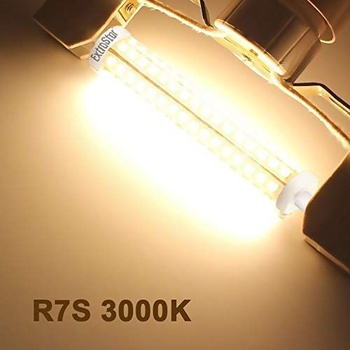 EXTRASTAR R7S LED nestmievateľná 8W 118mm LED žiarovka s dvojitým lineárnym efektom 3000K ekvivalent
