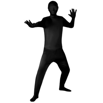 Unisex body, overal s efektom greenscreen, čierny, veľkosť 180