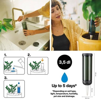 Dávkovač vody Fiskars na rastliny, Mestská starostlivosť o rastliny, Na vnútorné použitie a balkóny, 350 ml,