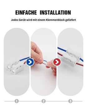 20 LED bodových svetiel, čiernych, 5W