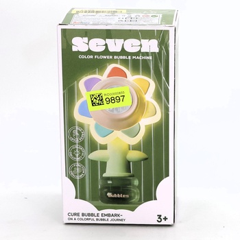 Výrobník bublín pre deti, dobíjacia tancujúca slnečnica s LED svetlom, automatický bublifuk s 3
