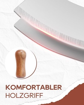 PROKITCHNE Hojdací nôž s dvojitým ostrím, 17,3 cm, nerezová oceľ, strieborná, 7 palcov, dvojitá čepeľ
