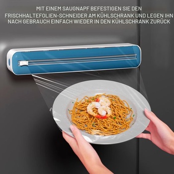Dávkovač potravinovej fólie, prísavka, rezačka plastovej fólie s magnetickou základňou, dávkovač