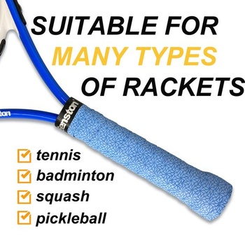 Protišmykové bedmintonové omotávky Senston Overgrip pre tenisové a squashové rakety, reliéfne, 6