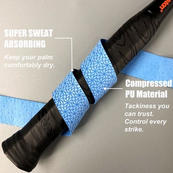 Protišmykové bedmintonové omotávky Senston Overgrip pre tenisové a squashové rakety, reliéfne, 6