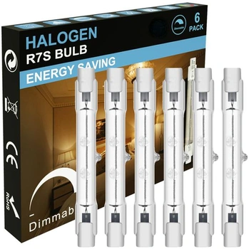 6 kusov halogénových trubíc R7s 78mm 150W stmievateľných…