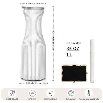 Karafa INSETLAN GCB-2PCS sklenené