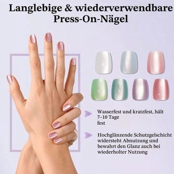 Laza 210 kusov nechtov v tvare mačacích očí pre ženy, 7 farieb, rad Macaroon