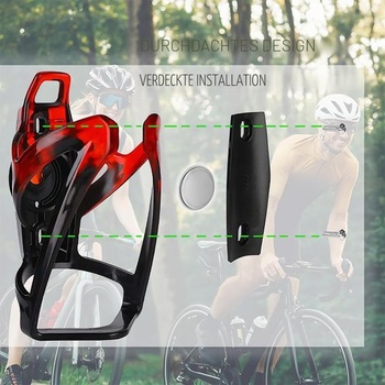 Držiak na nápoje na bicykel AirTag, ľahký držiak na fľašu s vodou 36 g pre horské a cestné bicykle, 4
