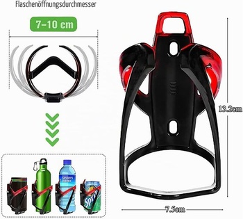 Držiak na nápoje na bicykel AirTag, ľahký držiak na fľašu s vodou 36 g pre horské a cestné bicykle, 4