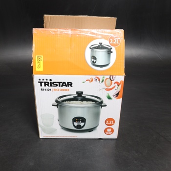 Rýžovar Tristar RK-6129, 2,2 l, uvaří rýži až pro 15 osob bez připálení, s funkcí udržování