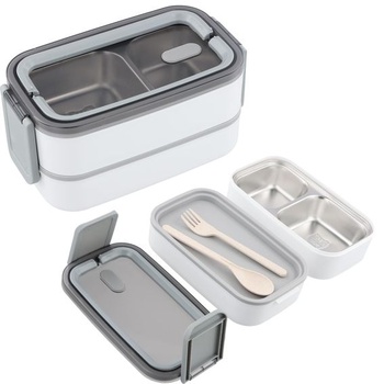Dibotell box na oběd – 2 patra s přihrádkami