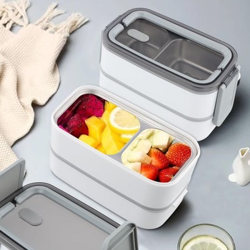 Dibotell box na oběd – 2 patra s přihrádkami