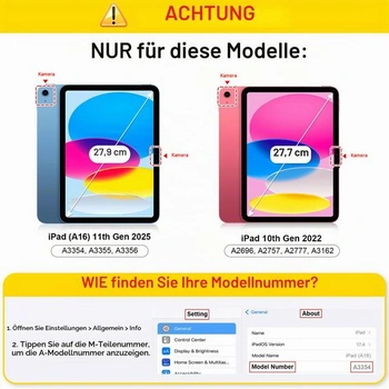 Puzdro Fintie s ochranou obrazovky pre iPad A16 11./10. generácie (11/10,9 palca) čierne