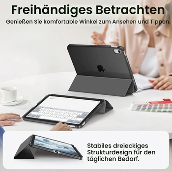 Puzdro Fintie s ochranou obrazovky pre iPad A16 11./10. generácie (11/10,9 palca) čierne
