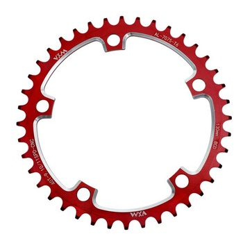 Úzky-široký prevodník pre rýchlostné cestné bicykle, 1 kus | Červený, CNC hliníková zliatina, 167,65