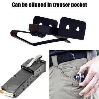 Magnetický vreckový klip na zásobníky, klip na opasok z nerezovej ocele, odolný proti chveniu, rýchle