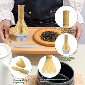 Sada metličiek na Matcha čaj, sada na Matcha čaj s metličkou a lyžičkou na Matcha čaj, sitko, držiak