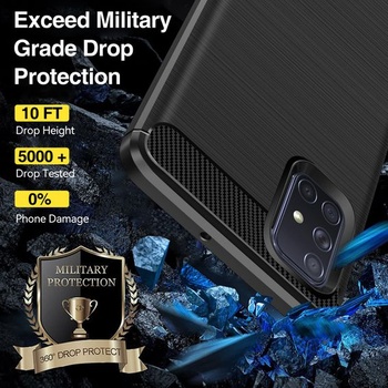 Silikonové pouzdro ivoler pro Samsung Galaxy A71 4G, [vojenská ochrana] nárazuvzdorné pouzdro na
