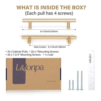 Úchyty L&lonpa A2116 Gold 10