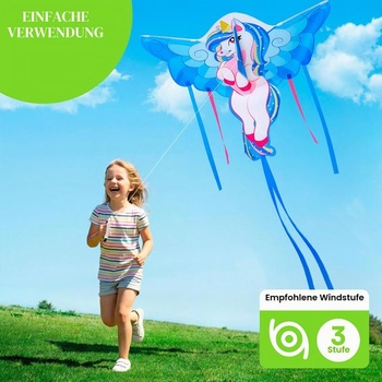 JOYIN Drak pro děti, Velký jednorožec, Plážový drak 43,3