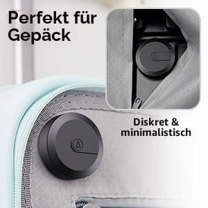 Púzdro pre Apple AirTag (4 kusy), vodotesné púzdro pre AirTag, čierne