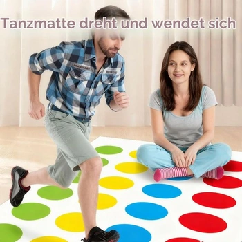 YXHZVON Twister Game, hra na podlahu s hracou podložkou, twister hracia podložka, vonkajšie hry pre
