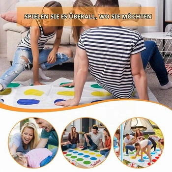 YXHZVON Twister Game, hra na podlahu s hracou podložkou, twister hracia podložka, vonkajšie hry pre