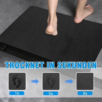 Kúpeľňová predložka 40×60 cm Tmavo šedá – Protišmyková kúpeľňová predložka, prateľná a savá,