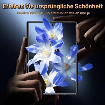 Ochranné tvrdené sklo TOCOL pre Samsung Galaxy Z Fold 8, jednoduchá inštalácia, priehľadné.