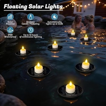 Sada solárních LED světel PL002_4pcs