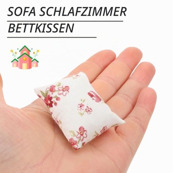 NUOBESTY 8 kusov miniatúrny vankúš do domčeka pre bábiky, nábytok, doplnky, dekoratívne vankúše,