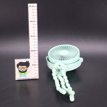 Ventilátor do kočárku POPERFUN 5200 mAh 20H, připínací ventilátor s dlouhou výdrží baterie,