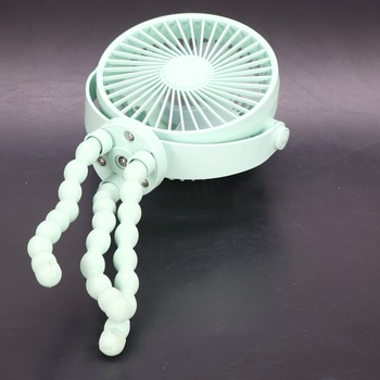 Ventilátor do kočíka POPERFUN 5200 mAh 20H, pripínací ventilátor s dlhou výdržou batérie,