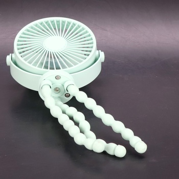 Ventilátor do kočíka POPERFUN 5200 mAh 20H, pripínací ventilátor s dlhou výdržou batérie,
