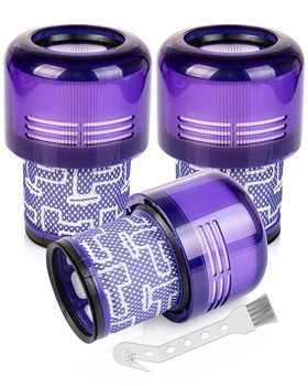 Náhradné filtre Lilenza 3 ks pre Dyson V11 V15 Detect Absolute Animal Torque Drive, umývateľný
