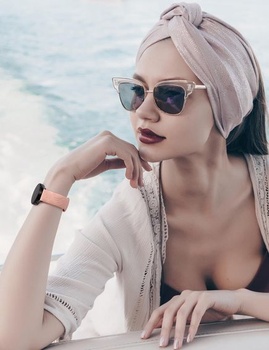 Gravírovaný náramok kompatibilný s Samsung Galaxy Watch 7/6/5 ružový