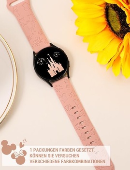 Gravírovaný náramok kompatibilný s Samsung Galaxy Watch 7/6/5 ružový