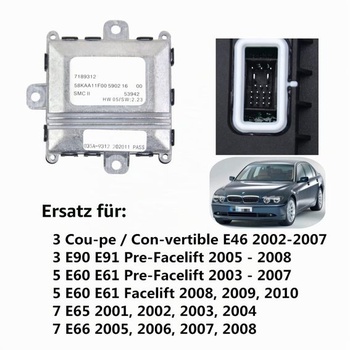 Řídicí jednotka Bisenya pro adaptivní pohon světlometů, předřadník pro zatáčení 63127189312