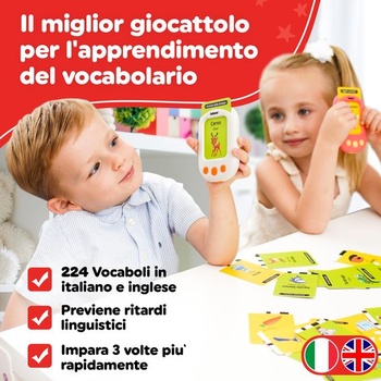LUDAZON® Bilingual Montessori rečové karty, najlepšia hračka pre učenie slovnej zásoby, vianočný darček