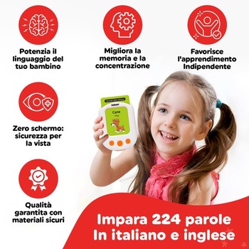 LUDAZON® Bilingual Montessori rečové karty, najlepšia hračka pre učenie slovnej zásoby, vianočný darček