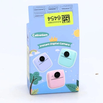 CalineGam Detský instantný fotoaparát, 48MP instantný fotoaparát pre deti s 32GB kartou a tlačovým