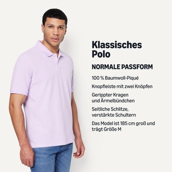 Pánske bavlnené polo tričko Amazon Essentials Regular Fit (k dispozícii vo väčších veľkostiach) 4XL