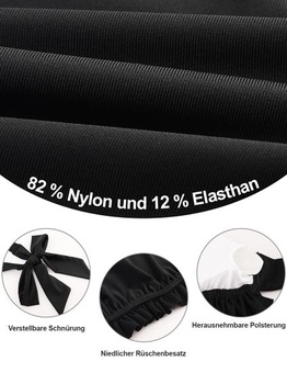 Dívčí bikinový set pro dospívající děti se šněrovacím zapínáním, plavky s integrovanou výplní,