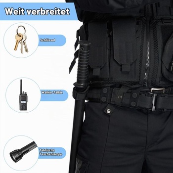 Tyqour 4dílný policejní držák na opasek, policejní poutko na opasek, držák na opasek s dvojitými