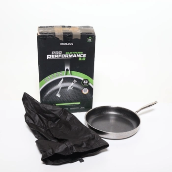 Pánev z nerezové oceli 32 cm bez povlaku | 5vrstvá - 3 mm - 1 kg | Pánev z nerezové oceli pro