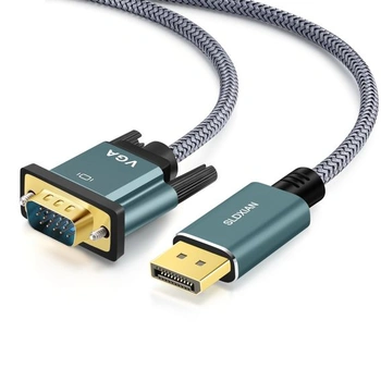 Kabel DisplayPort-VGA, pozlacený Kabel DP-VGA 1080p (1 m)