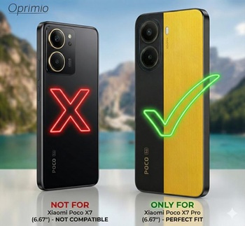 Oprimio Crystal Clear Cover pre Xiaomi Poco X7 Pre 5G [Silikónové puzdro] [100% priehľadné]