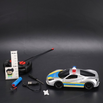 Muakiz auto na diaľkové ovládanie od 3 4 5 6+ rokov, 2,4G RC autíčko Policajné auto s diaľkovým